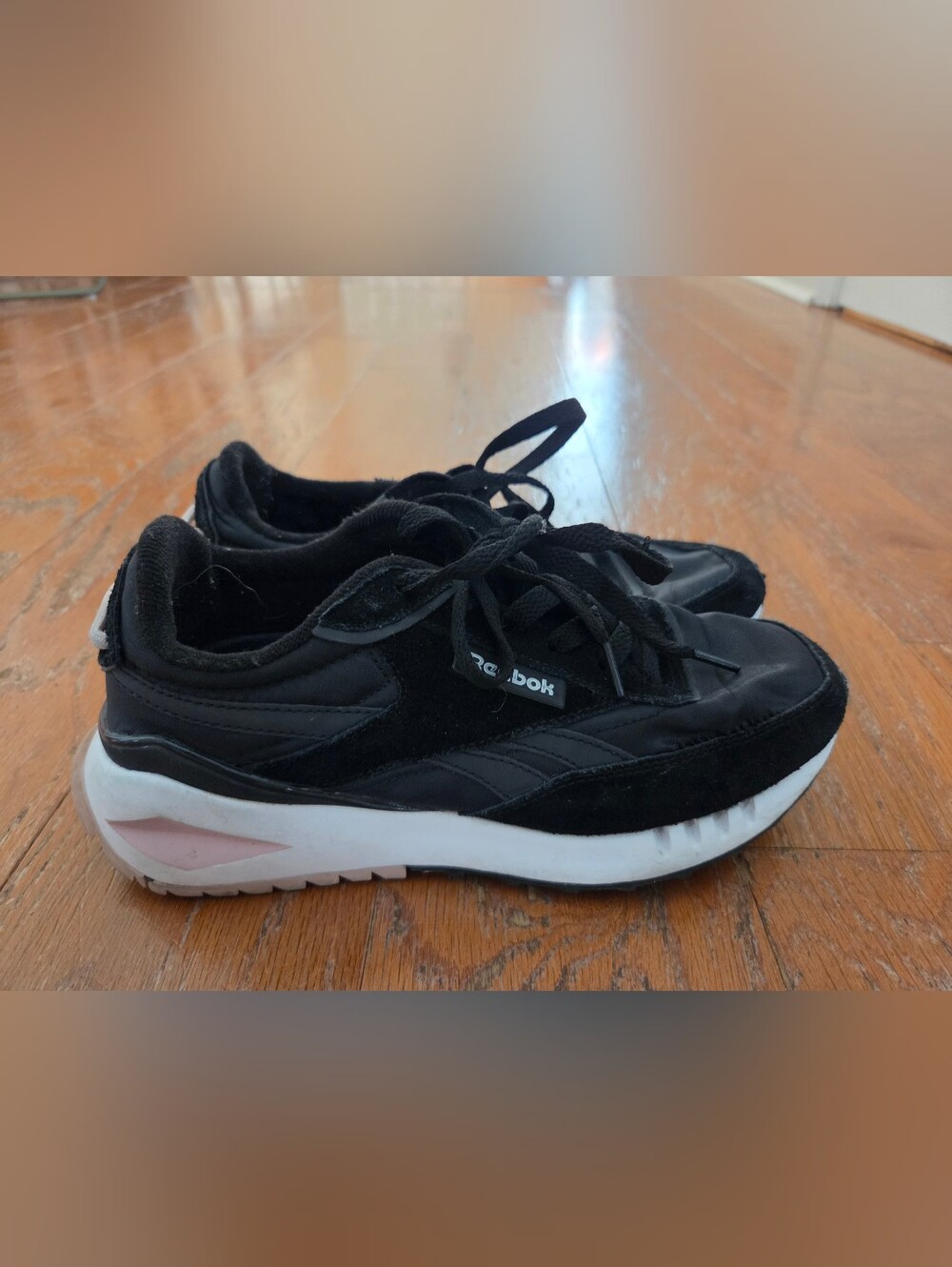 Reebok Women's Black Galaxy Athletic Sneakers. Dr Scholls Soles